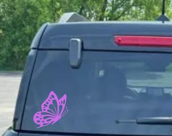 Butterfly Car Decal | Minimalist Nature Vinyl Sticker