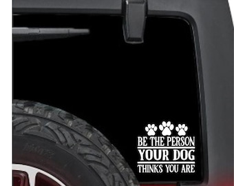 Dog Lover Vinyl Decal, Weather-Resistant Car Sticker