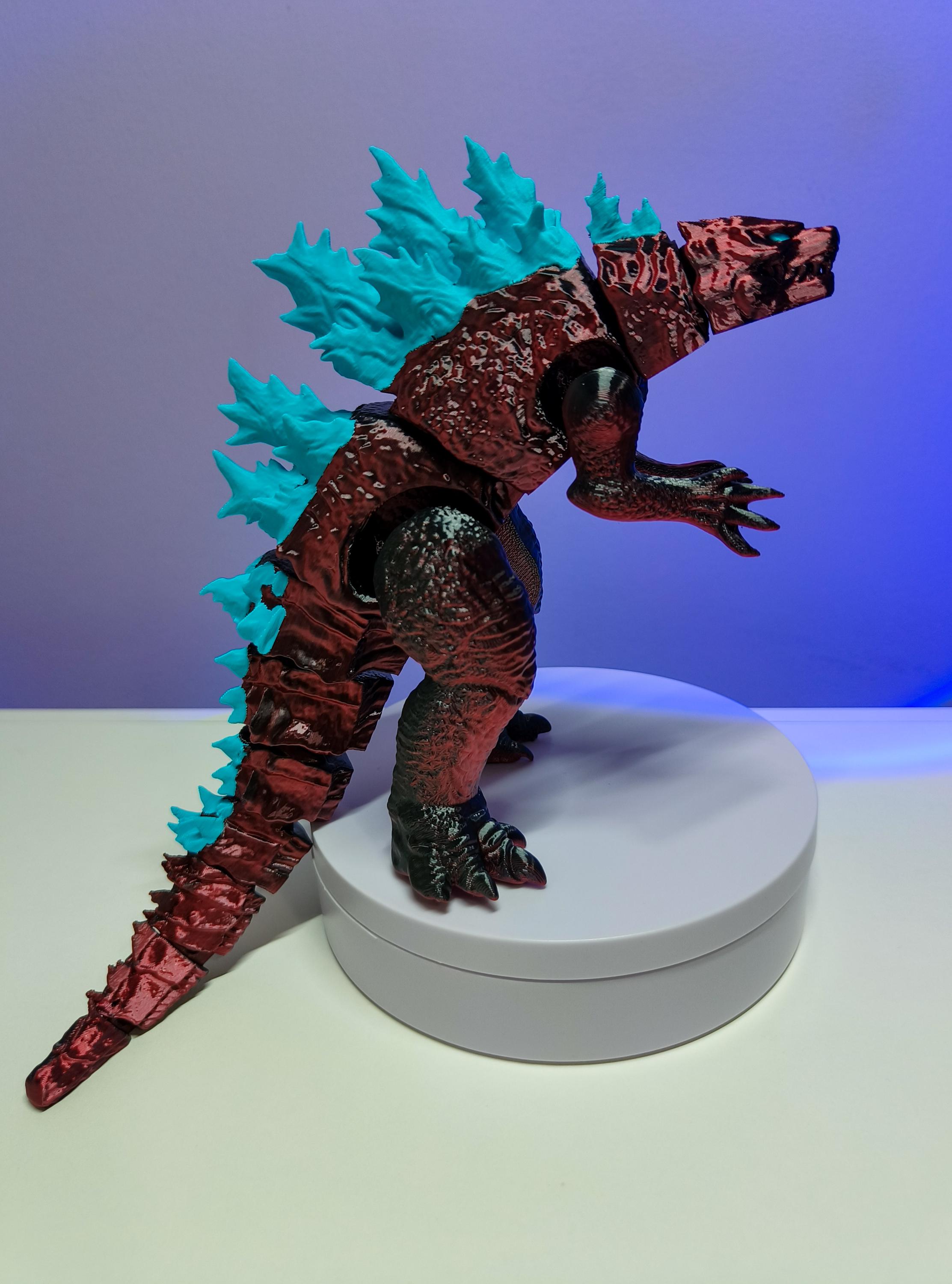 Godzilla - 3D Printed Figurine - 11.2 Inch Articulated Toy