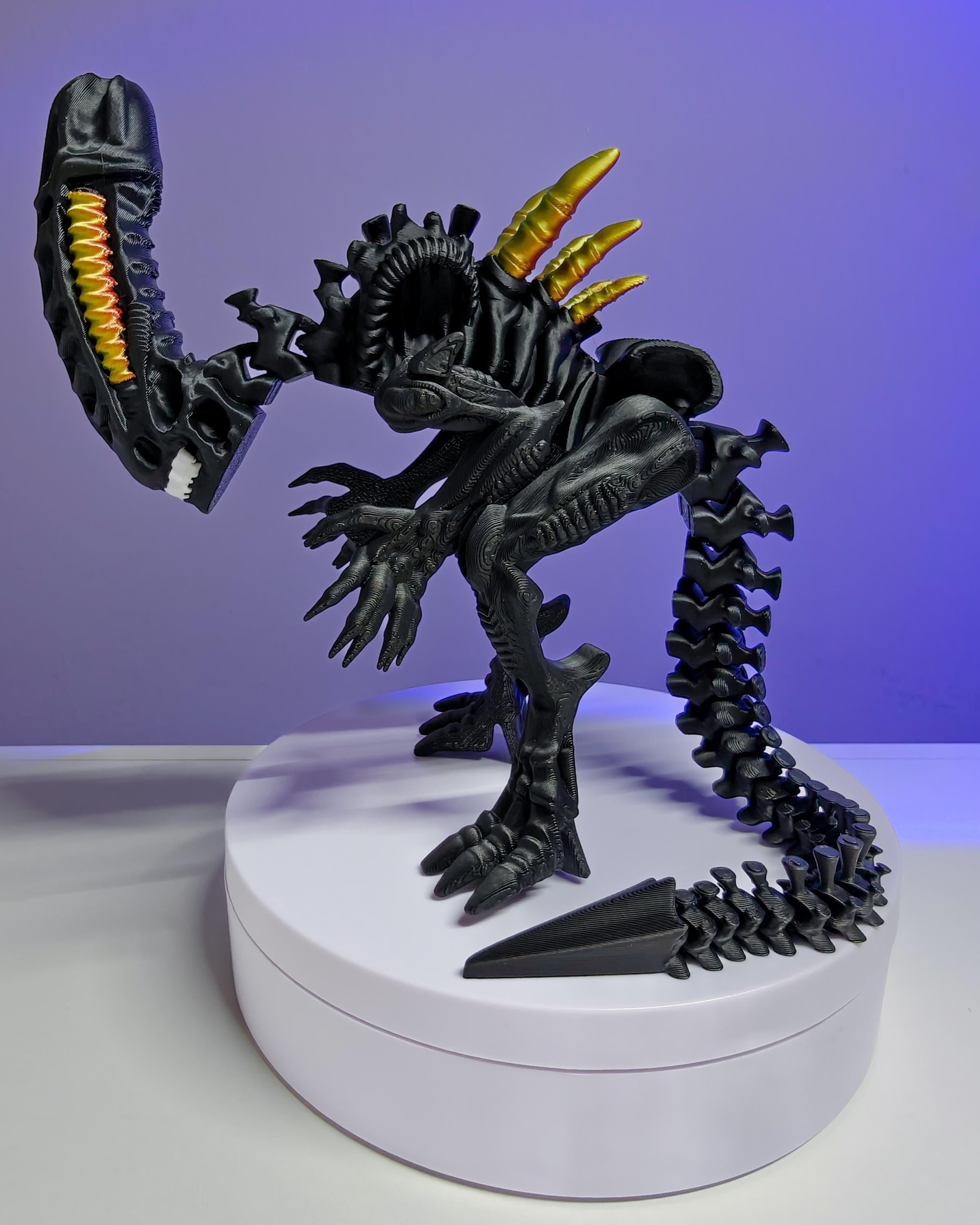 Alien Xenomorph - 11.3" Fully Articulated Figurine - 3D Printed ...