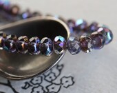 MYSTIC BRONZE GRAPES 30 Premium Czech Glass Faceted Rondelle Beads 3x5mm (7651-st)
