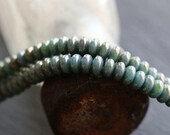 BRONZE PERSIAN BABIES New 50 Premium Bronze Picasso Czech Glass Rondelle Beads 4mm (8247-50)