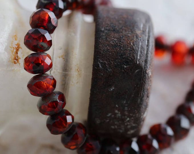 back in stock .. FRUIT PUNCH .. 30 Premium Picasso Czech Glass Faceted Rondelle Beads 3x5mm (6036-st) .. jewelry supplies