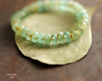 premium glass beads .. BROOK .. 30 Picasso Czech Glass Rondelle Beads 3x5mm (1965-st) .. jewelry supplies