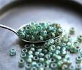 back in stock .. RIVER SEEDS .. 9 Gram Tube Premium Picasso Czech Glass Faceted Seed Beads Size 6/0 (10906-tube) .. jewelry supplies