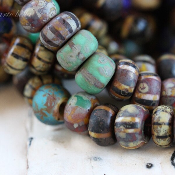 last ones .. OLD WORLD MIX No. 3 .. Picasso Czech Matte Glass Seed Beads (2502-st)