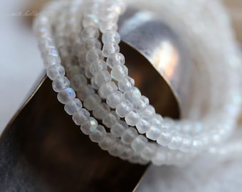 MYSTIC SIMPLY BITS .. 50 Premium Czech Matte Glass Rondelle Beads 2x3mm (4223-st) .. jewelry supplies
