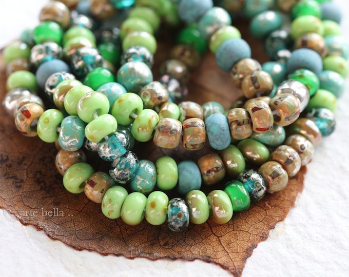 ENVY SEED MIX No. 7955 .. 20" Premium Picasso Czech Glass Striped Luster Seed Bead Mix Size 4/0 (7955-st) .. jewelry supplies