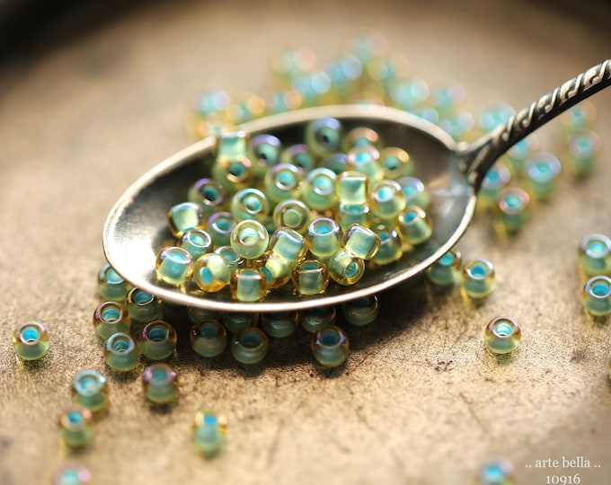 SEASCAPE SEEDS No. 3 .. New 500 Premium Japanese Toho AB Glass Seed Beads Size 8 (10916-500) .. jewelry supplies