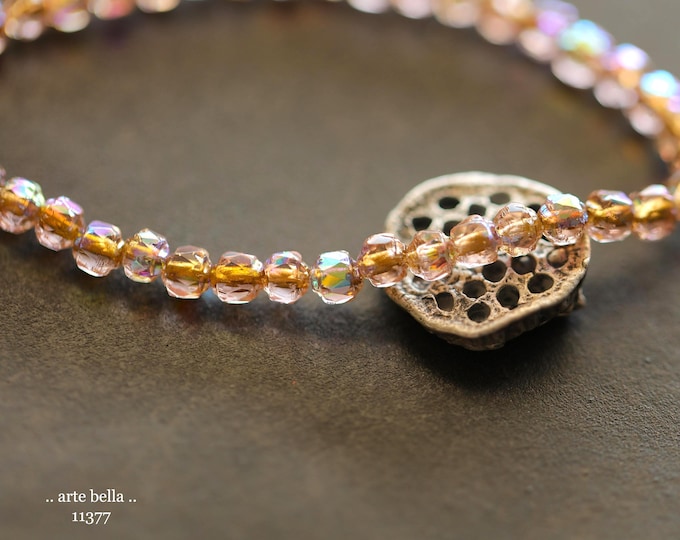 New .. MYSTIC PINK BEBE Cathedrals .. 40 Premium Czech Glass Faceted Cathedral Beads 4mm (11377-st)