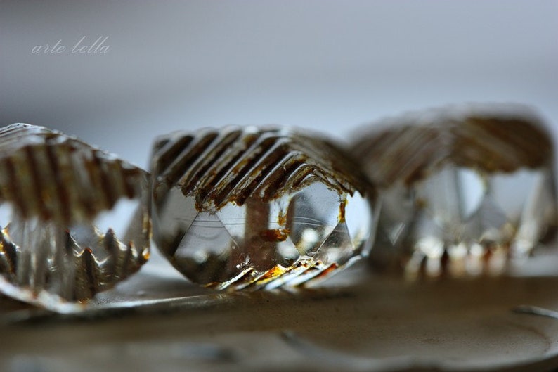 3495-6 6 Premium Picasso Czech Glass Bead 14x10mm WICKED WAVES .