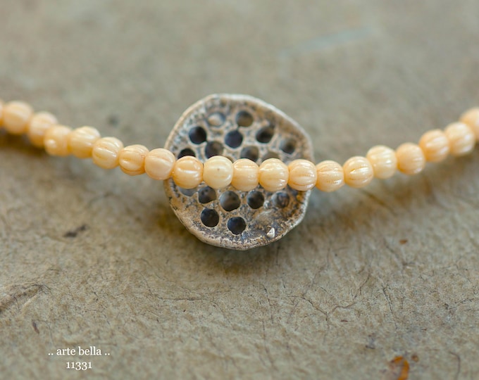 New .. CREAM LUSTER MINI Melons .. 100 Premium Metallic Luster Czech Glass Mini Melon Beads 3mm (11331-st) .. jewelry supplies