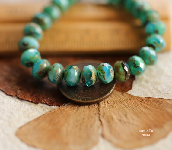 Cuentas Prensadas De Vidrio Checo, Cuentas Pulidas Al Fuego De