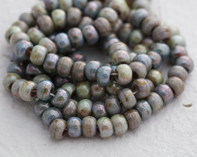 SPRING MEADOW SEEDS No. 7867 .. 50 Premium Picasso Czech Glass Seed Bead Mix Size 2/0 (7867-50) .. jewelry supplies