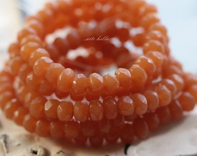 back in stock .. APPLE CIDER BABIES .. 30 Premium Czech Glass Faceted Rondelle Beads 3x5mm (4819-st) .. jewelry supplies