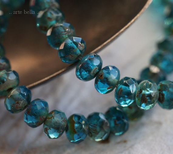 Cuentas Prensadas De Vidrio Checo, Cuentas Pulidas Al Fuego De