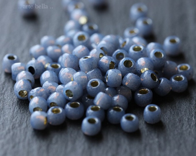 LILAC GLOW SEEDS .. 100 Japanese Toho PermaFinish Glass Seed Bead Size 6/0 (7237-100) .. jewelry supplies