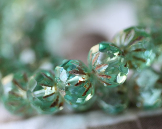 back in stock .. SKYLINE .. 10 Premium Picasso Czech Glass Cruller Beads 9x6mm (2307-10) .. jewelry supplies