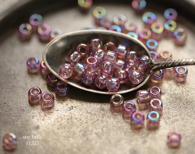 New .. MYSTIC LILAC SEEDS .. 100 Japanese Toho 6/0 Glass Seed Beads 4x3mm (11525-100) .. jewelry making supplies