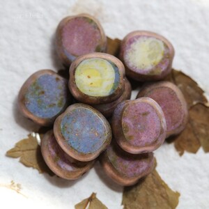 6 Premium Picasso Czech Teardrop Beads 16x12mm sale . BRONZE OCEANIC PEARS . 3368-6