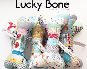 Lucky Bone Patchwork Toy Sewing Pattern/PDF