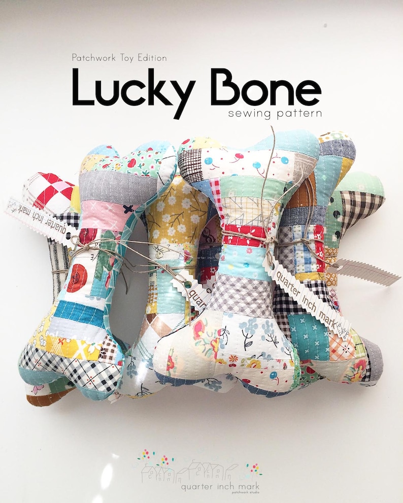 Lucky Bone Patchwork Toy Sewing Pattern/pdf - Etsy