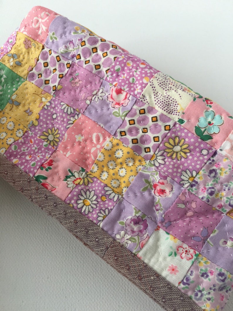 Milly Penny Square Style Patchwork Zippered Pouch
