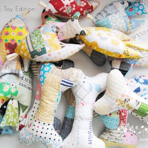 Dual Pattern: Lucky Bone/ Bently Fish Patchwork Toy Sewing Patterns ...