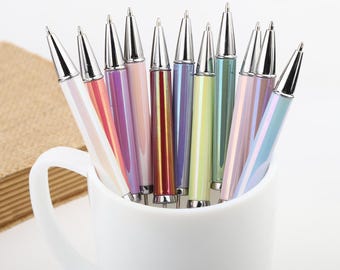 5 Stylos à Bille Avec Perles - Design Créatif Et Portable - Parfait Pour Fournitures Scolaires Ou Cadeaux - 9