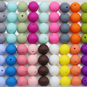 110-880Pcs Bulk Silicone Beads, Wholesale Beads, 9/12/15mm Round Silicone Beads, Colorful Silicone Beads, DIY Silicone Beads. beadable items