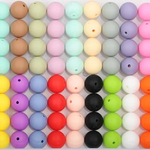 110-880Pcs Bulk Silicone Beads, Wholesale Beads, 9/12/15mm Round Silicone Beads, Colorful Silicone Beads, DIY Silicone Beads. beadable items