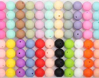 110-880Pcs Bulk Silicone Beads, Wholesale Beads, 9/12/15mm Round Silicone Beads, Colorful Silicone Beads, DIY Silicone Beads. beadable items