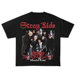 Stray Kids Shirt, 2025 Stray Kids DominATE World Tour Shirt, Stray Kids Kpop Fan Gift, Stray Kids Merch, SKZ Graphic Shirt, Kpop Fan Merch