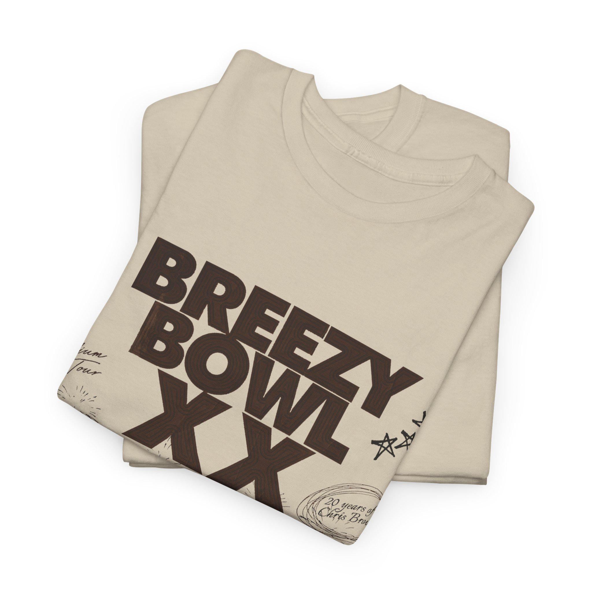 クリス・ブラウン ブリージーボウル XX ツアー T シャツ、クリス