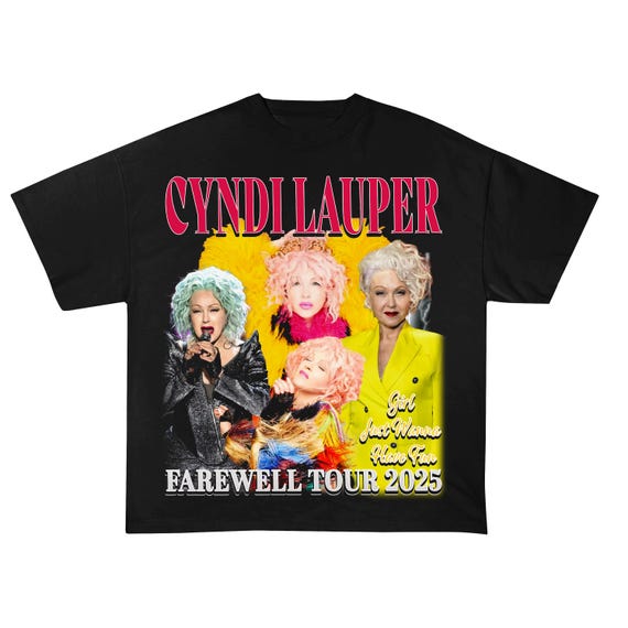 Cyndi Lauper FAREWELL TOUR スウェット Sサイズ Cyndi Lauper Thank You For The Memories Tour 2024 T Shirt