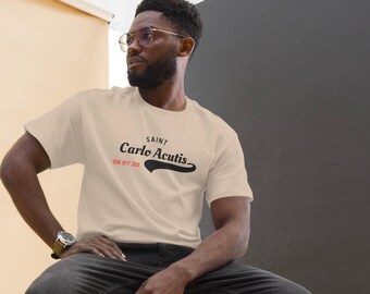 Camiseta clásica unisex de San Carlo Acutis, camiseta católica