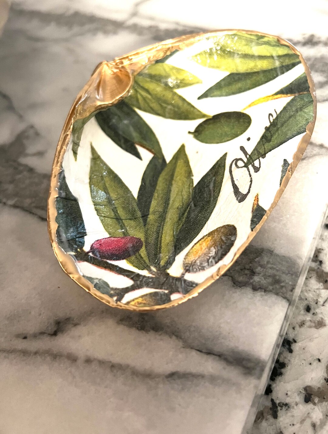 Olive Tree Clam Shell Ring Dishes - Etsy