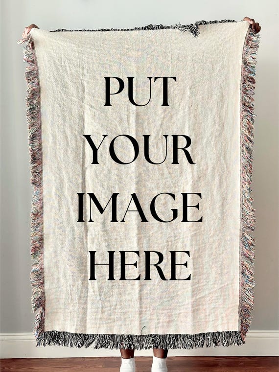 custom woven throw | custom woven blanket | put your design here | wedding blanket | holiday blanket | throw blanket | custom throw blanket