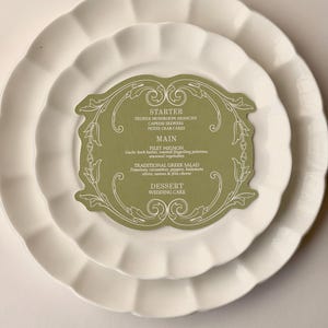 benutzerdefinierte Vintage romantische Menüs |  Venezianisches Hochzeitsmenü & Namenkarten, Vintage französische elegante Tischdekoration, Verlobung, Geburtstag, Brautparty