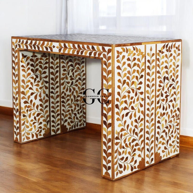Bone Inlay Table - Etsy