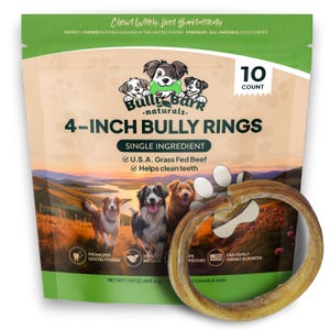 6-Inch Bully Braids - 10 Count | Premium All-Natural Dog Chews | Long-Lasting & Odor-Free