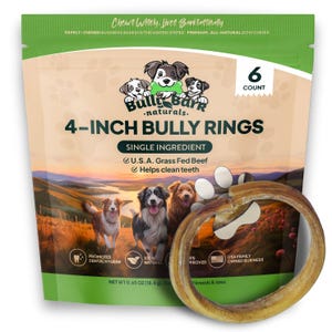 6-Inch Bully Braids - 6 Count | Premium All-Natural Dog Chews | Long-Lasting & Odor-Free Treats