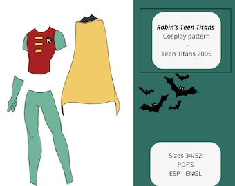 Robin's Teen Titans Cosplay Pattern - Teen Titans