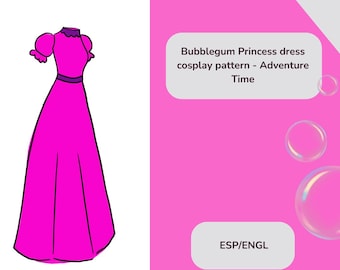 Bubblegum Princess Dress cosplay pattern - Adventure times