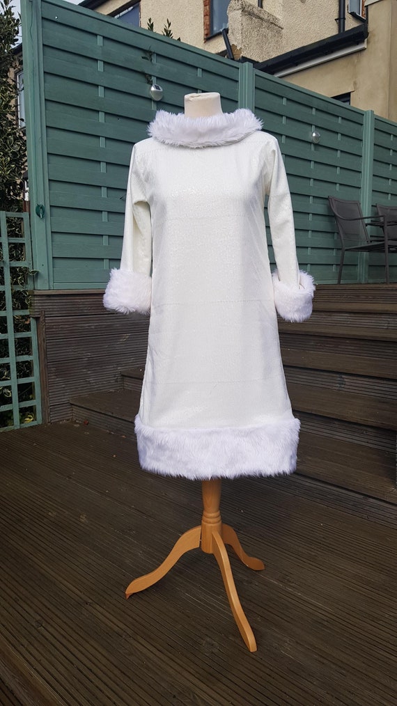 Enid Sinclair Rave N Dance White Sequin Party Dress Cosplay