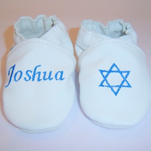 Bris baby shoes for - brit mila shoes - Jewish theme shoes - star of David shoes -boy bris shoes - jewish holiday shoes