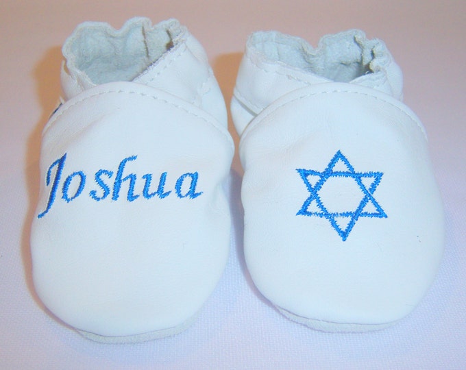 Bris baby shoes for - brit mila shoes - Jewish theme shoes - star of David shoes -boy bris shoes - jewish holiday shoes