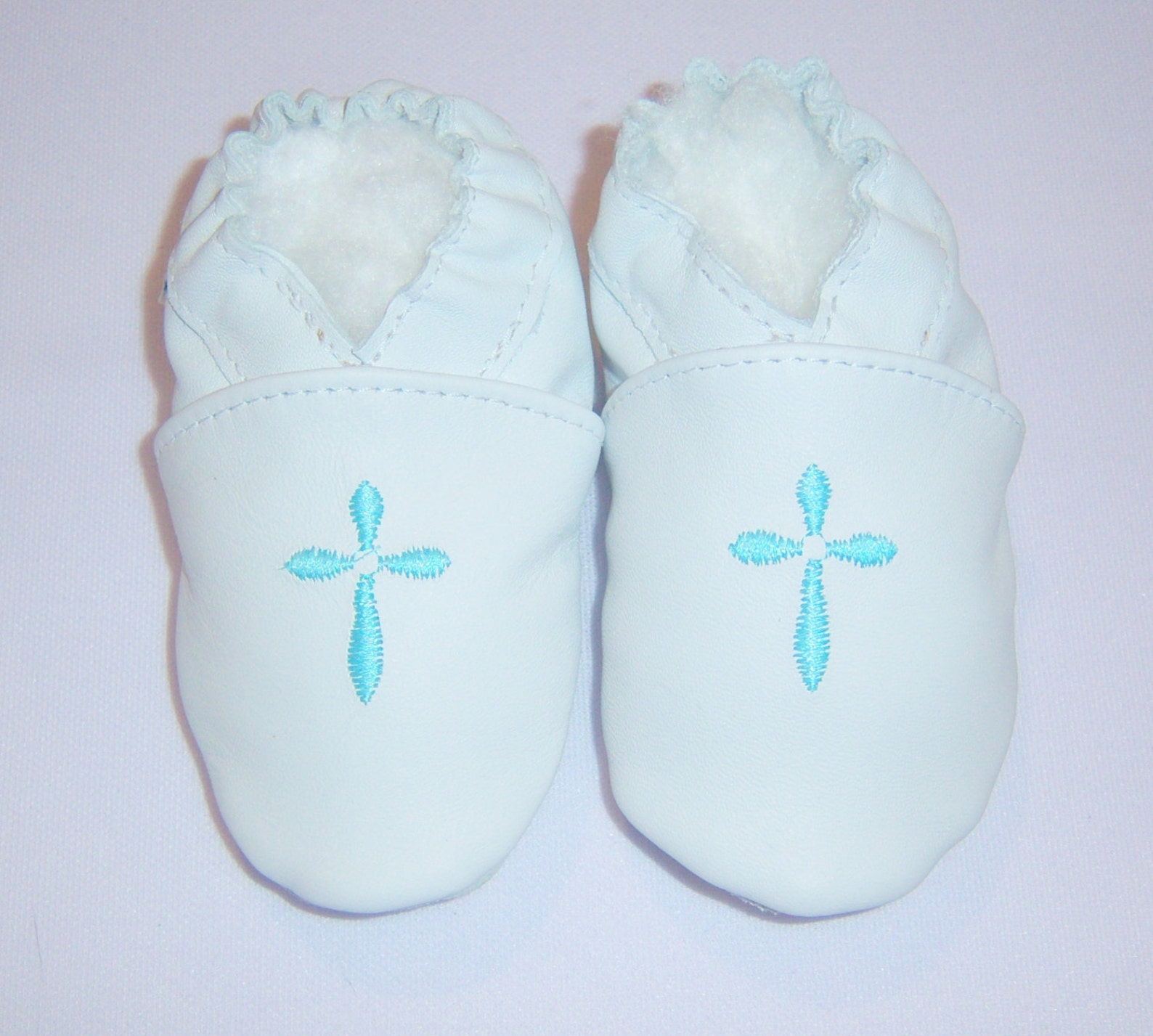 Baptism Christening Baby Shoes Baby Blue Cross on Christening Etsy