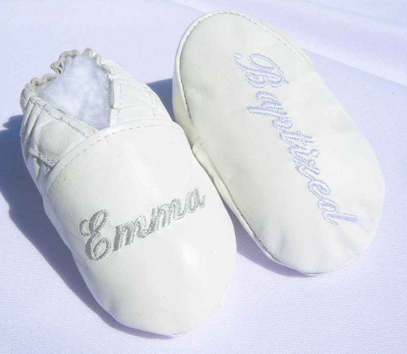 white baptism shoes for baby boy
