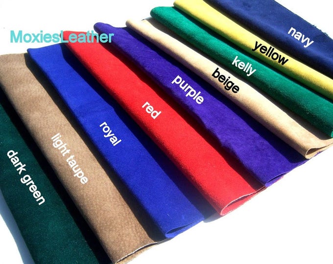 genuine suede pieces , suede tassels , suede fringes , kelly green suede , light green suede , taupe suede ,beige suede ,